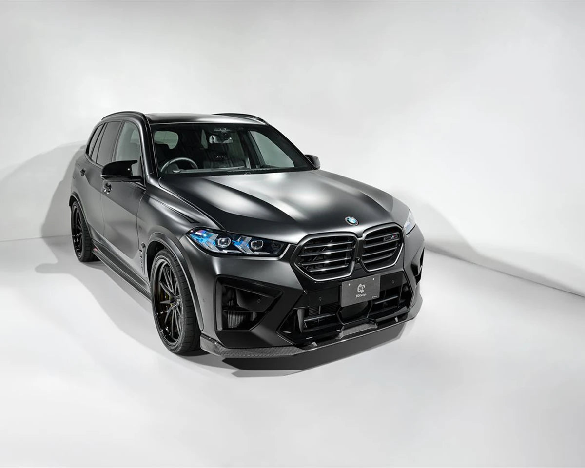 Installed 3DDesign front lip spoiler on BMW X5M LCI (F95) – sporty upgrade