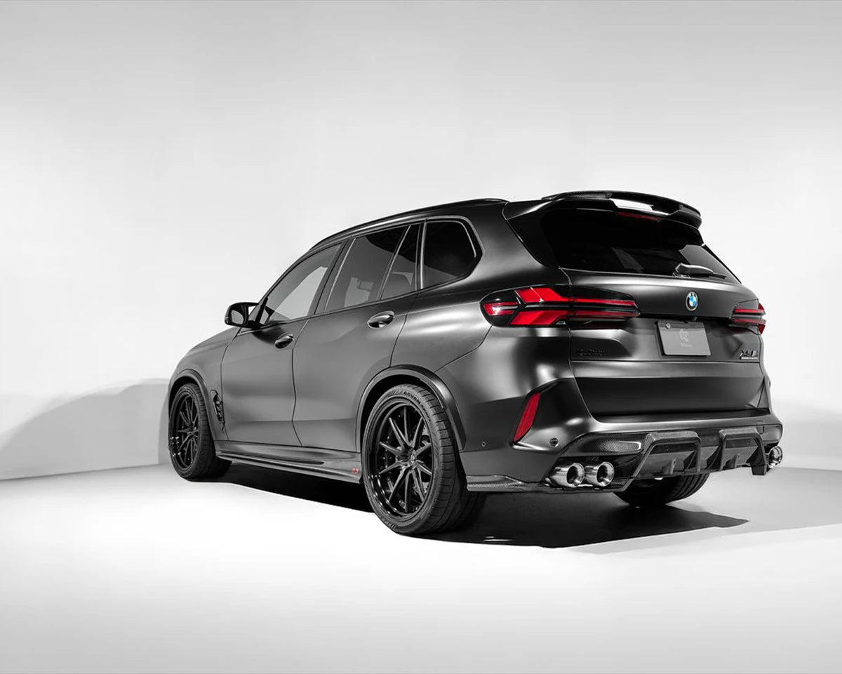 BMW X5M LCI rear with full 3DDesign carbon diffuser kit installed