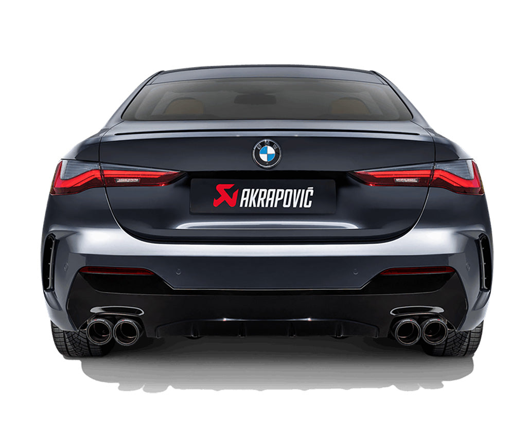 Akrapovic exhaust BMW M340i G20 / M440i G22 installed on the car