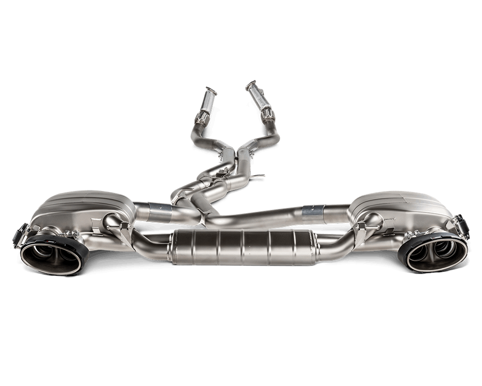Akrapovic exhaust Audi RS6 C8 PERFORMANCE 2024+ front view