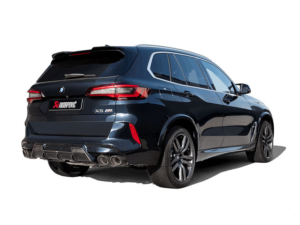 Akrapovic carbon diffuser bmw x5m f95 installed DI-BM/CA/8/G