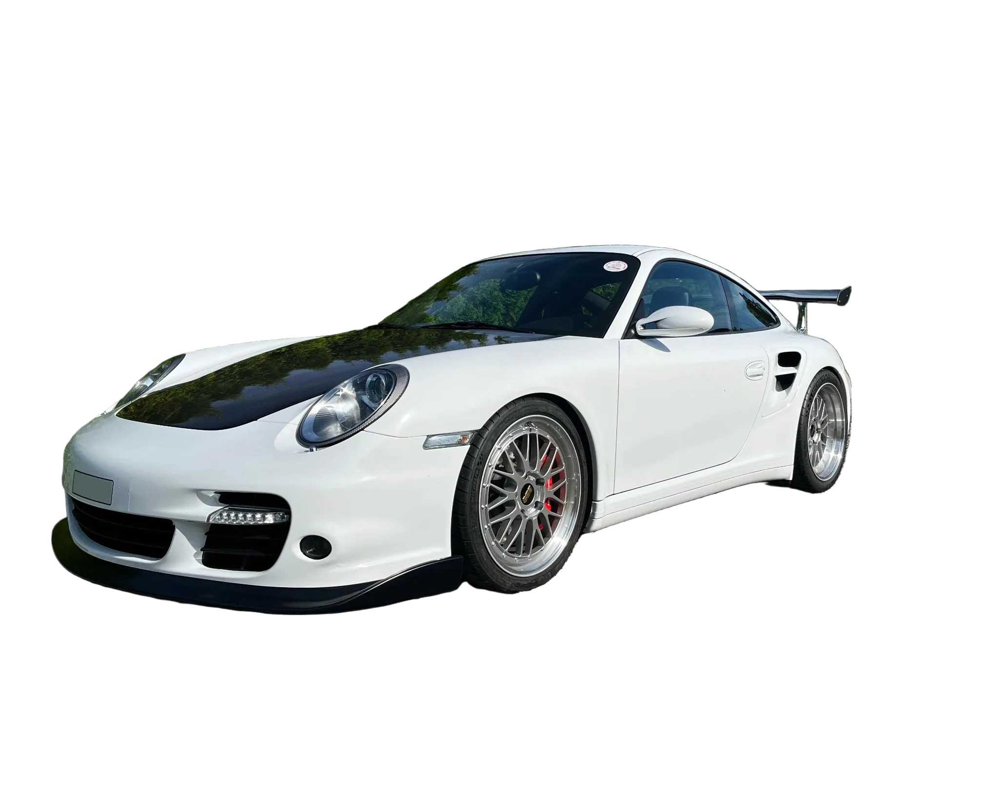 Porsche 997 turbo BBS LM Le Mans brilliant silver