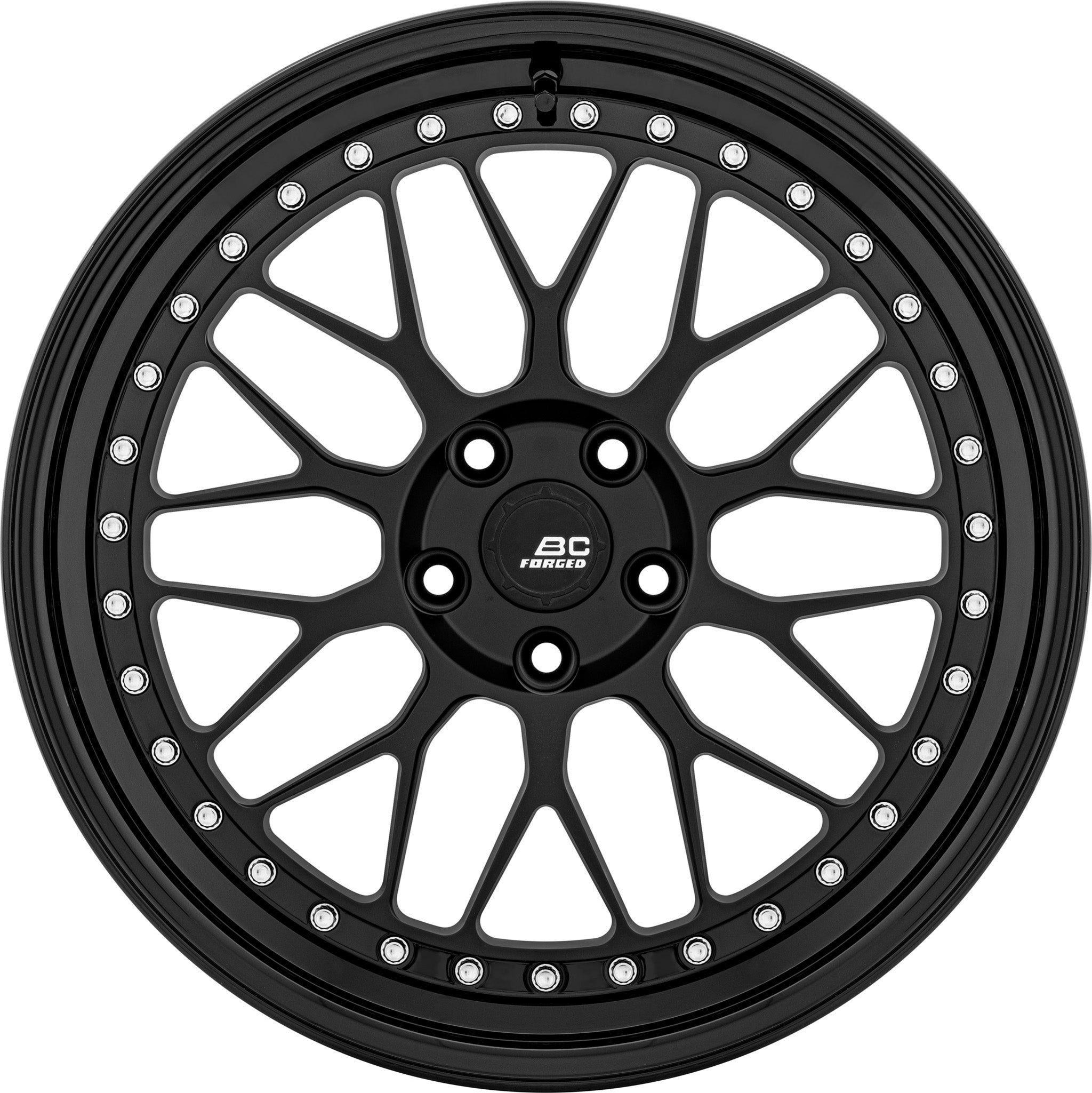 BC Forged MLE81in matte black porsche