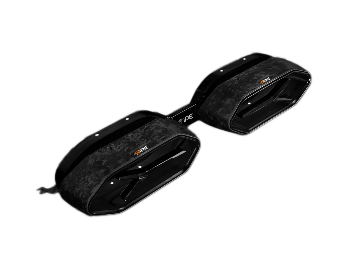 IPE tailpipes lamborghini revuelto matte black carbon