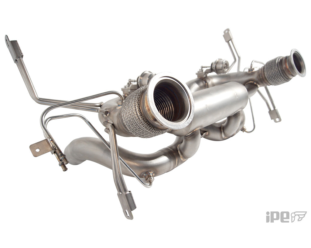 IPE Exhaust Lamborghini Huracan STO connection to headers