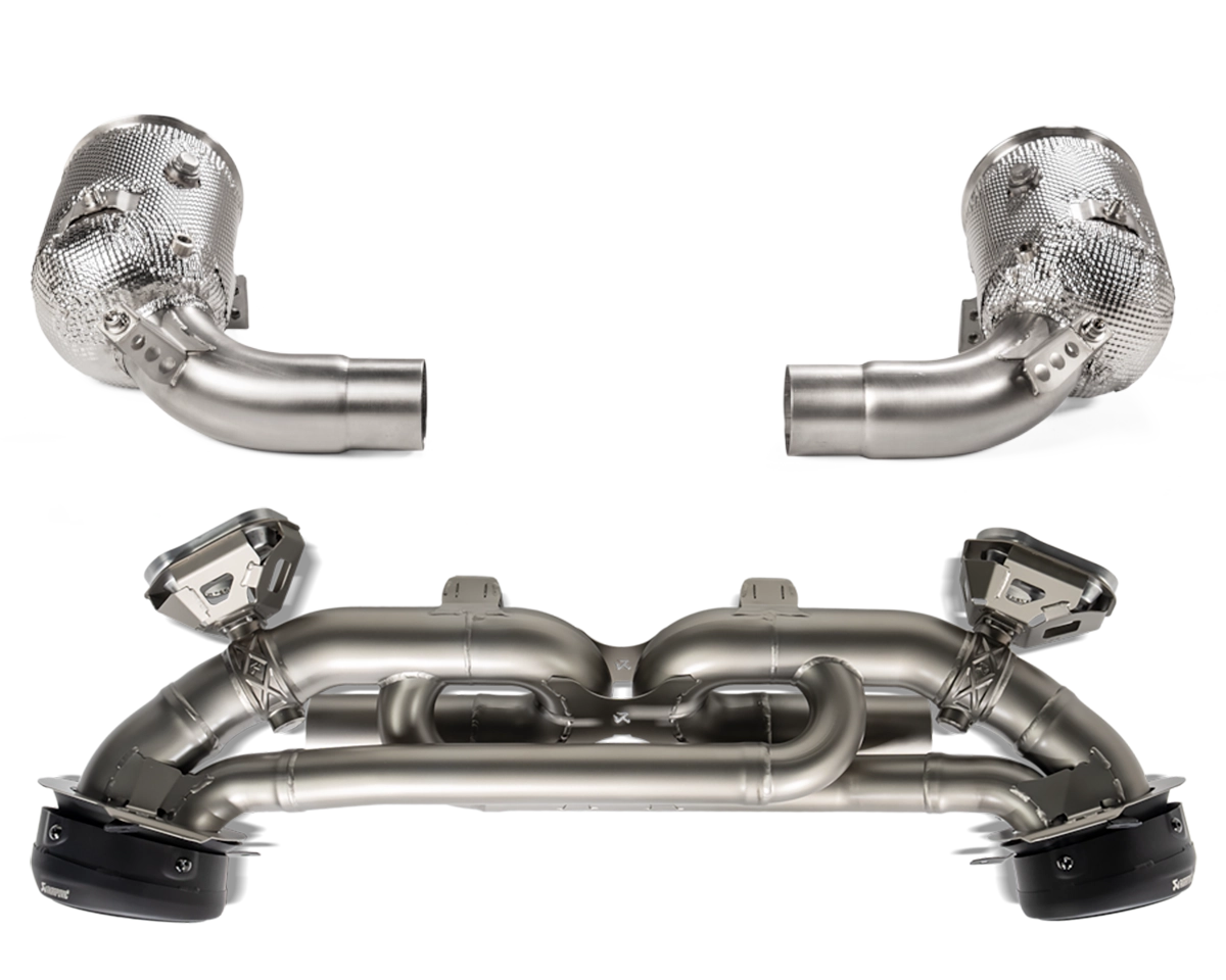 Akrapovič 300 CPSI high-flow link pipes for Porsche 911 992 exhaust system