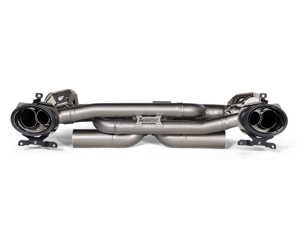 Akrapovič titanium exhaust rear view