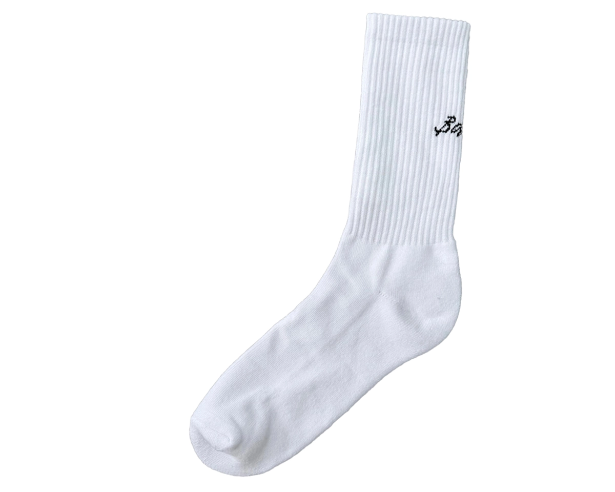 Baan White crew socks