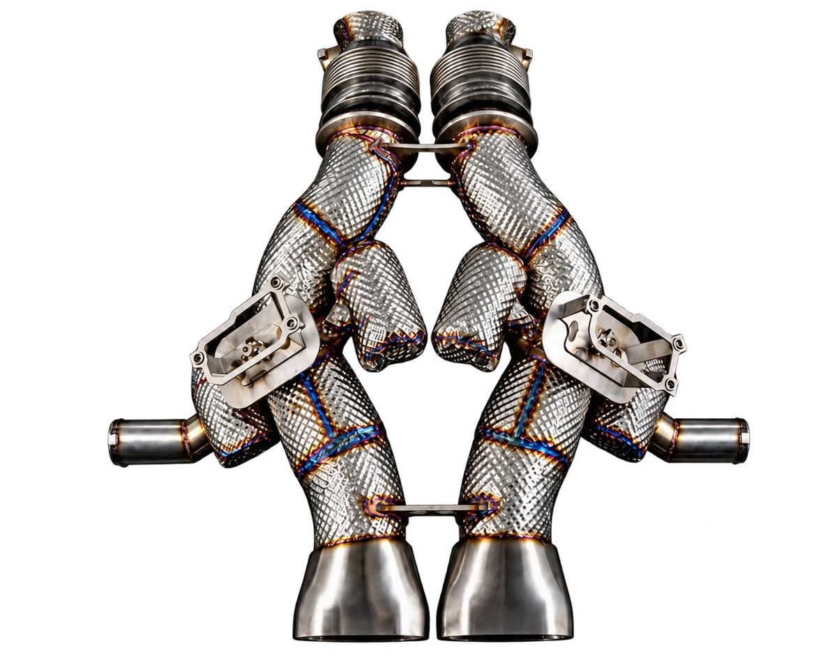 capristo lamborghini temerario valved exhaust top view