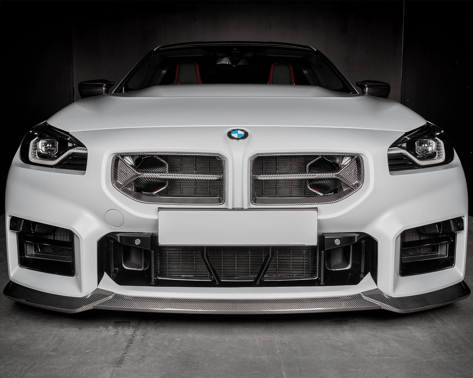 Eventuri Scoops BMW M2 G87 installed in front grille