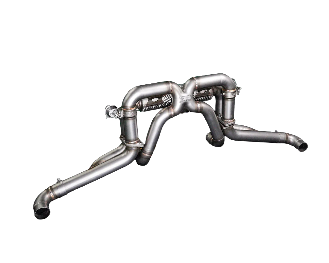 iPE valvetronic stainless steel exhaust system on Ferrari F430