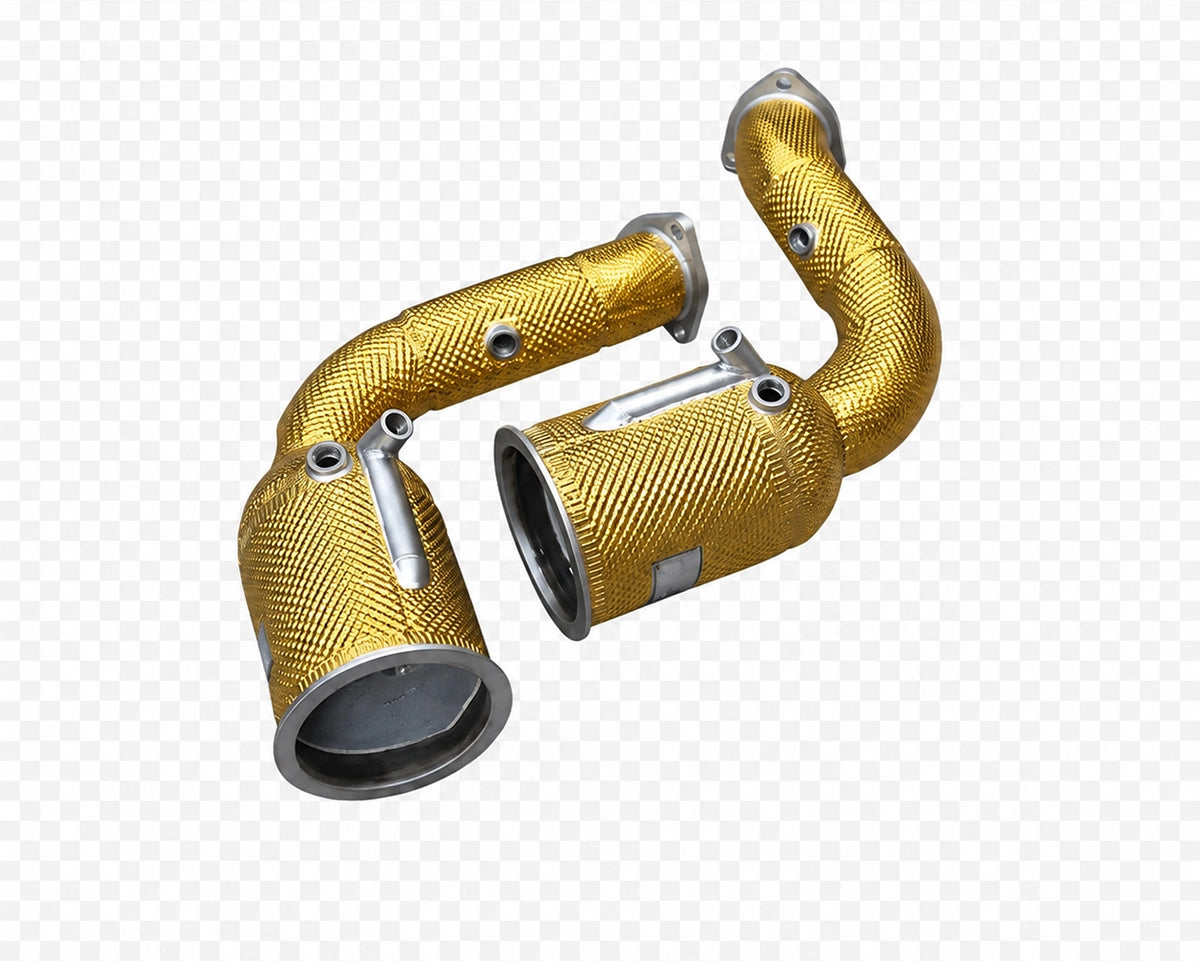 iPE stainless steel catted downpipes for the Lamborghini Urus SE