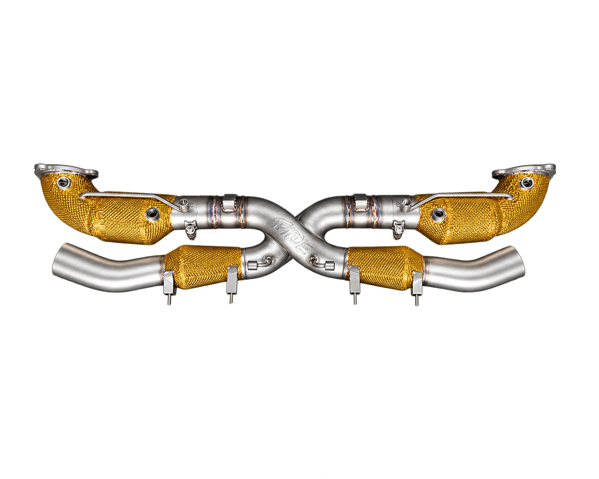 iPE catless downpipe for Porsche 911 Turbo S 992.2