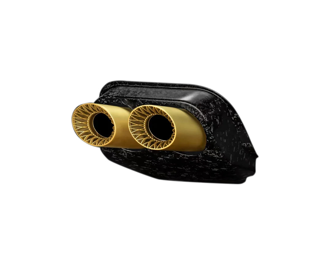 ipe tailpipes ferrari purosangue gold carbon