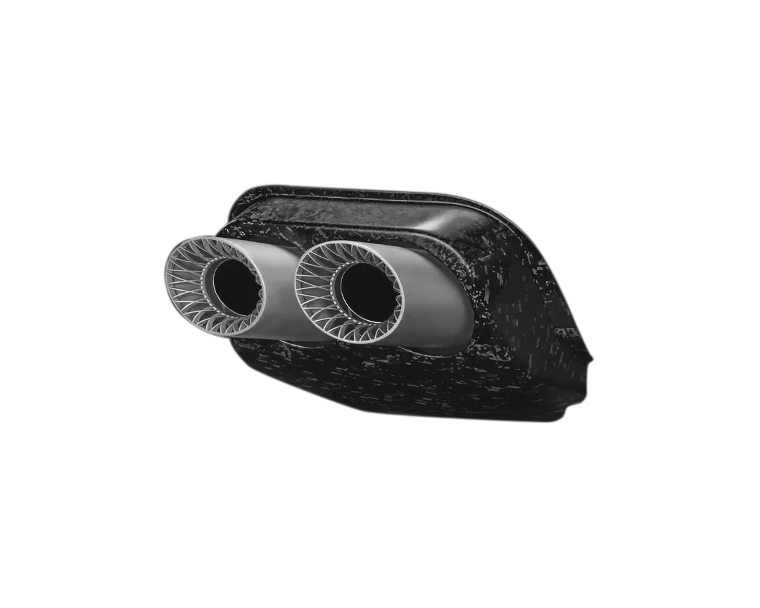 ipe tailpipes ferrari purosangue silver carbon