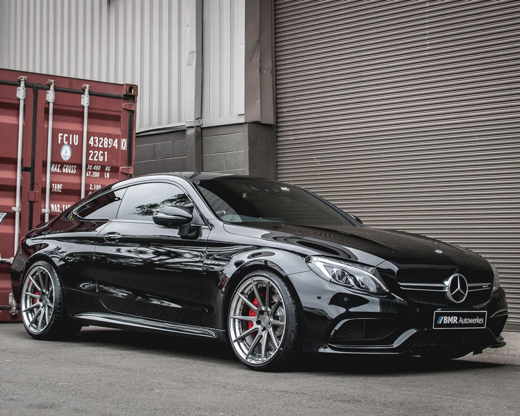 WHEEL DESIGN : BC FORGED HCS04S
FRONT WHEEL SIZE : 20X10.0″
REAR WHEEL SIZE : 20X11.0″
CENTER FINISH : GLOSS GUNMETAL
LIP FINISH : POLISHED
HARDWARE FINISH : BLACK
TIRE BRAND : MICHELIN
TIRE MODEL : PILOT SUPER SPORT
FRONT TIRE SIZE : 265/30/20
REAR TIRE SIZE : 295/30/20