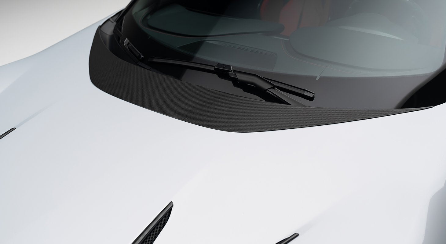 NOVITEC carbon bonnet insert installed on Ferrari 12Cilindri