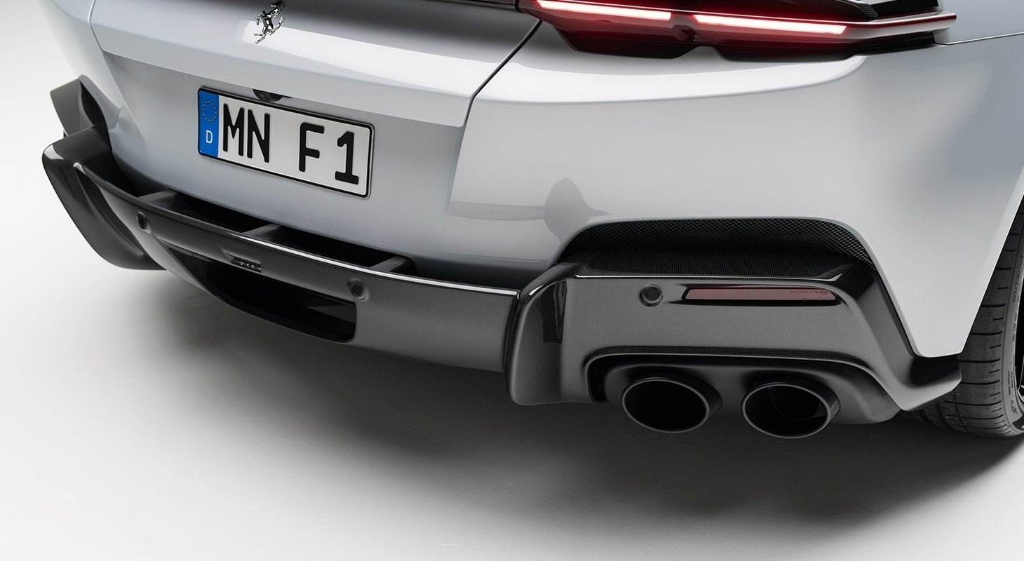 NOVITEC carbon rear diffuser installed on Ferrari 12Cilindri