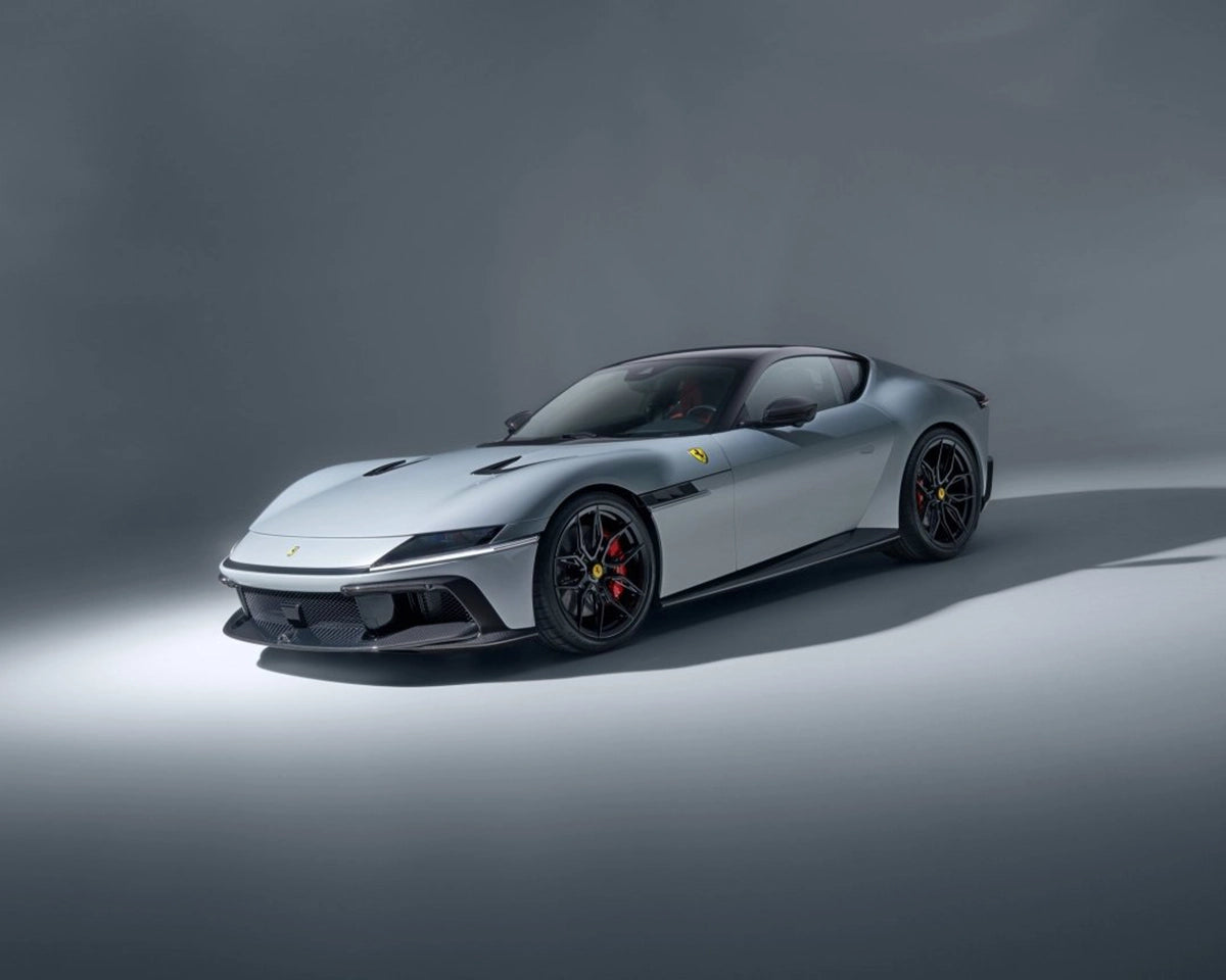 Front three-quarter view of the NOVITEC Ferrari 12Cilindri with forged wheels and complete performance package