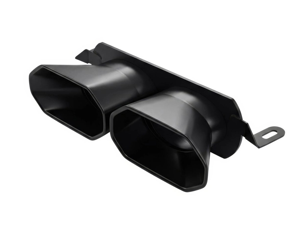 NOVITEC stainless steel tailpipes for the Lamborghini Temerario in black