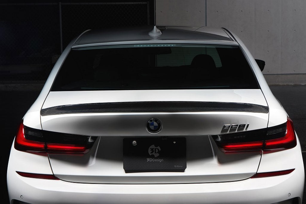 3ddesign bmw g20 trunk spoiler carbon 2
