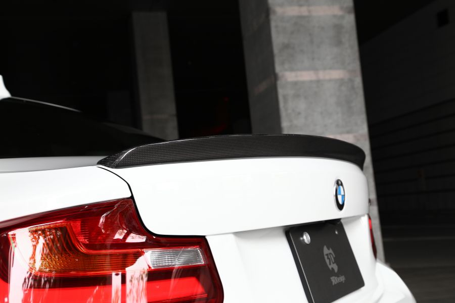 3ddesign carbon trunk spoiler bmw f22 2