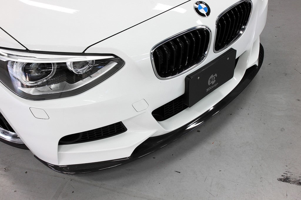 3ddesign front lip spoiler bmw 1 series f20 carbon 4