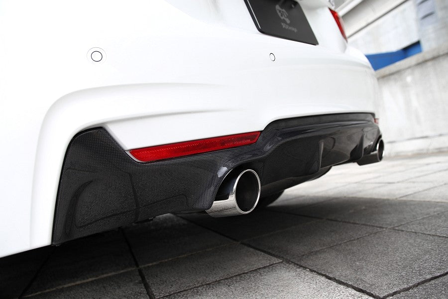 6 bmw 4series msport f32 3ddesign double rear diffuser carbon 1 3