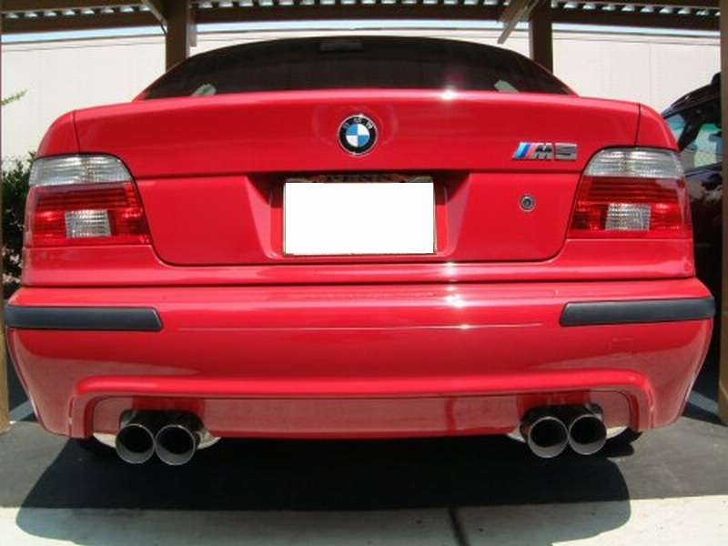 Eisenmann4x83mmPerformance Exhaust BMW e39 M5 installed