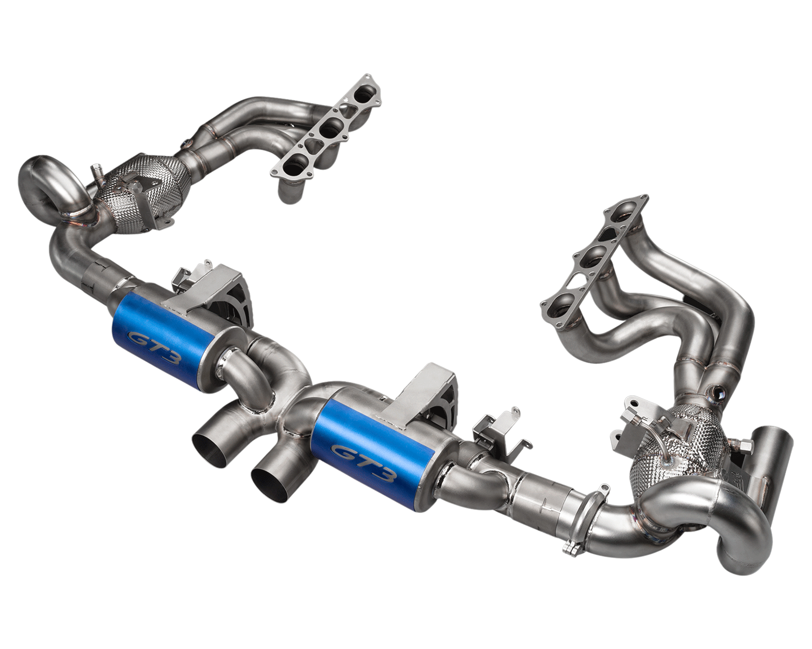 full IPE Exhaust for Porsche 992 GT3 with equal length headers