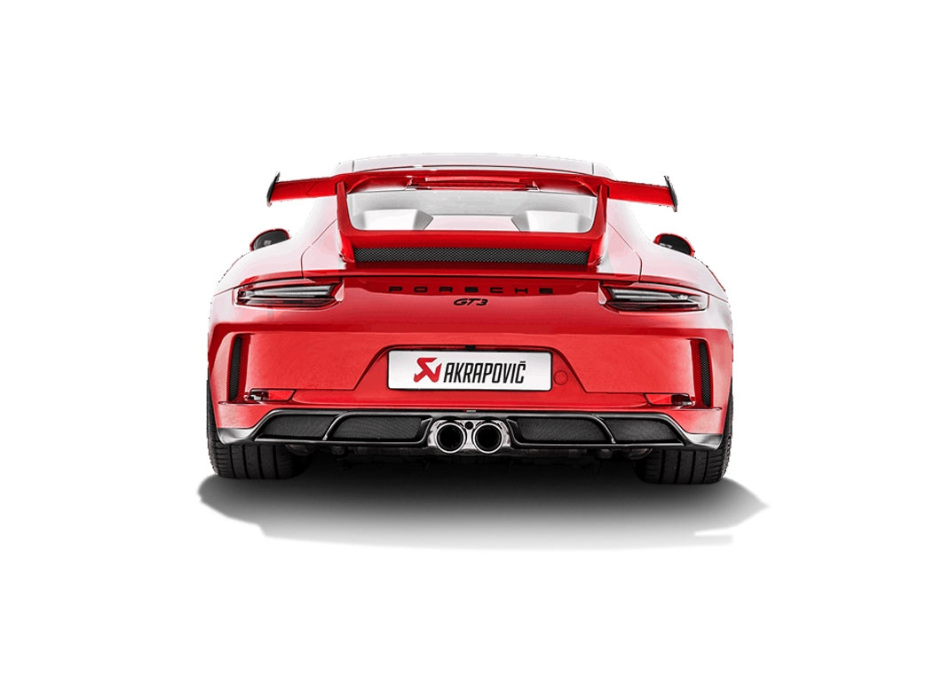 akrapovic carbon rear diffuser porsche 991 2 gt3 3