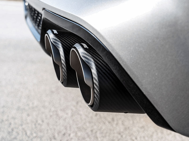 akrapovic carbon tailpipes bmw x4m f98
