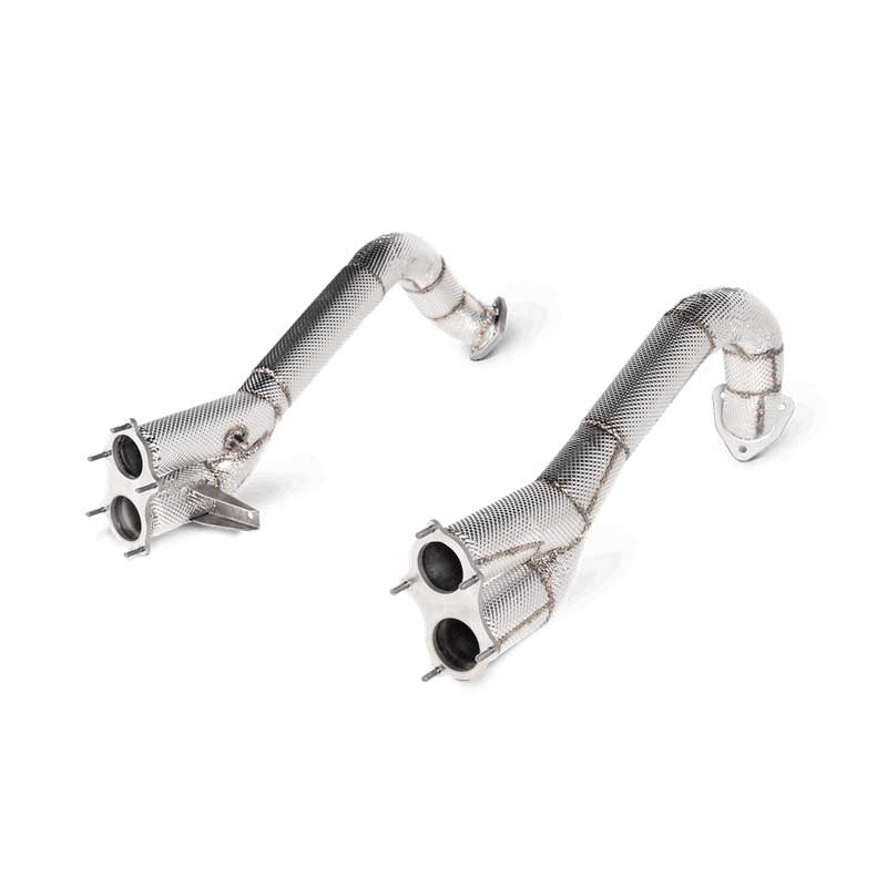 Akrapovic Link Pipes Porsche GT4 718 Cayman