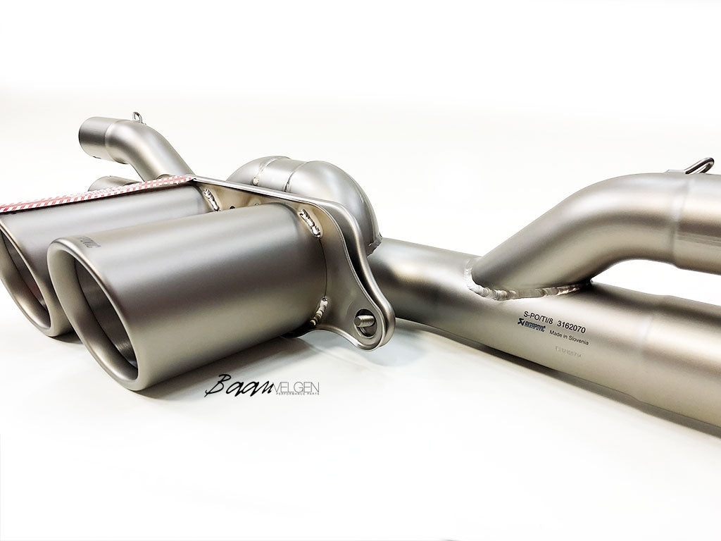 akrapovic porsche 991 2 gt3 rs slip on race line titanium