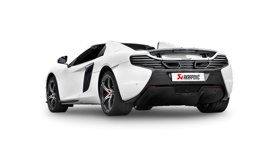 akrapovic slip on exhaust mclaren 650s 1