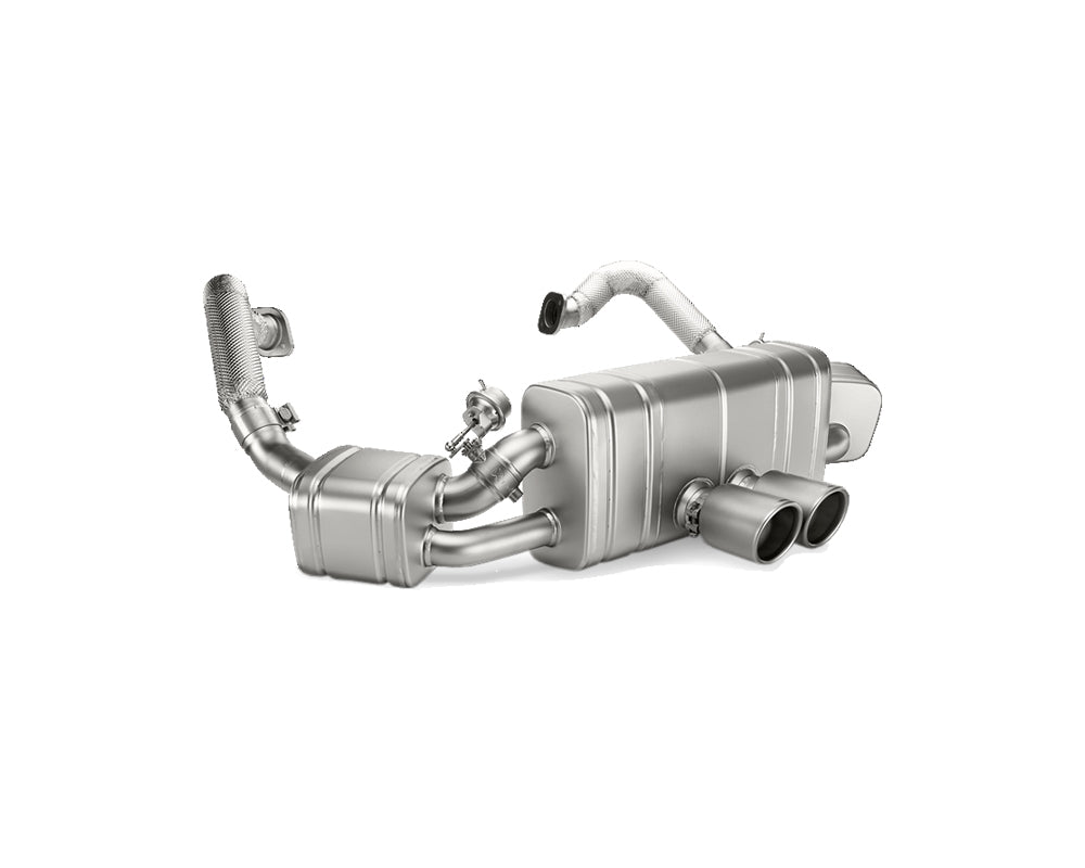 akrapovic slip on exhaust porsche 981 boxster spyder cayman gt4 2 1