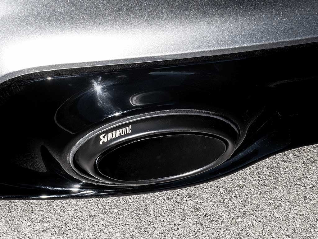 Akrapovic black tailpipes Porsche 992 Turbo S