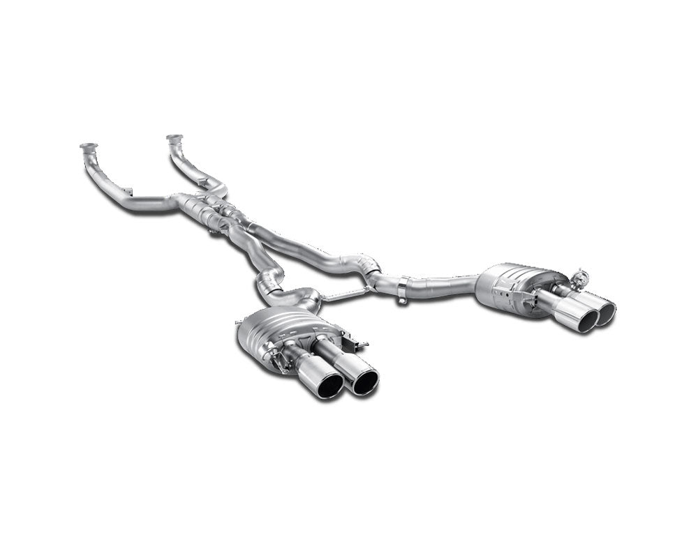 Akrapovic exhaust BMW F10 M5 with titanium tailpipes