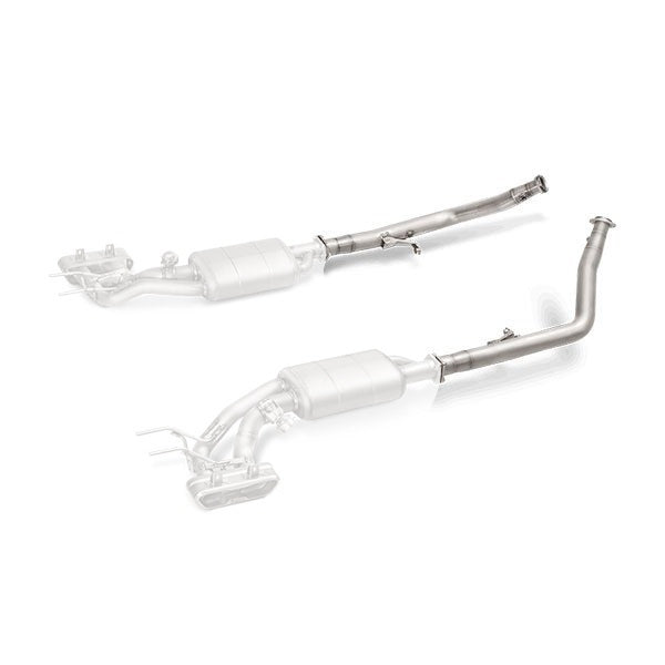 akrapovic downpipe with cat mercedes g63 amg 3