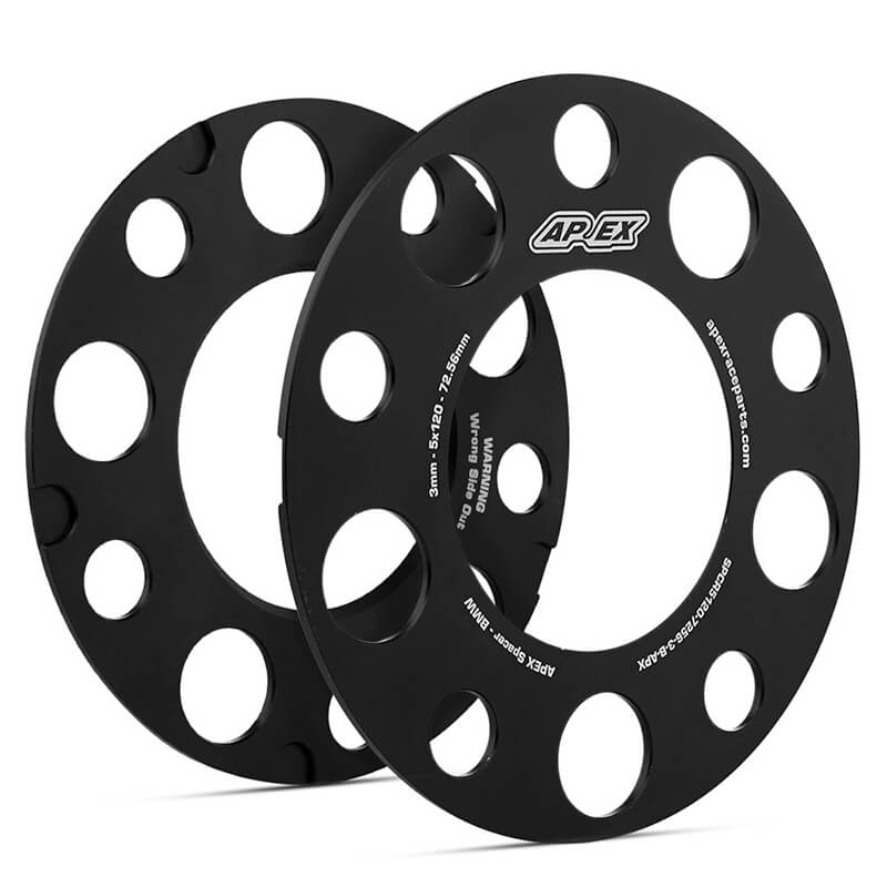 apex spacers 3mm black