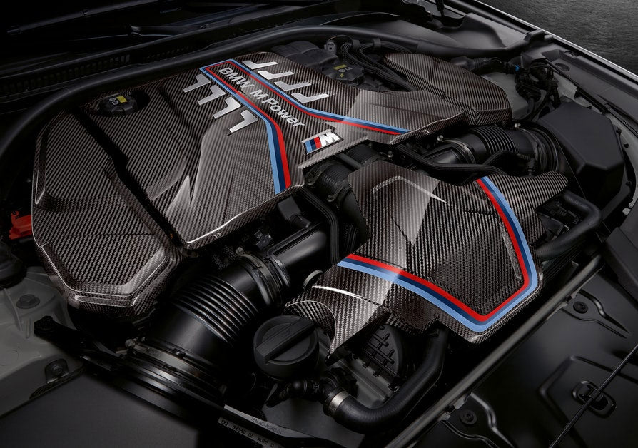bmw m5 f90 engine cover carbon performance 1