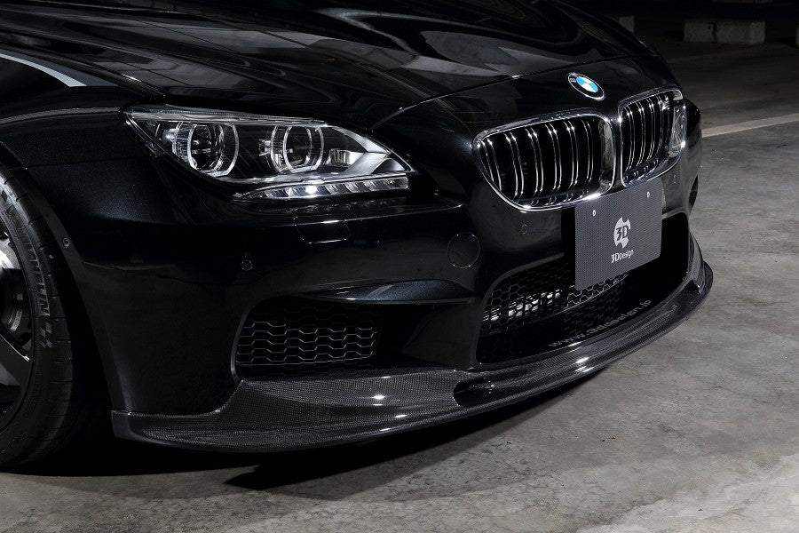 bmw f06 f12 f13 m6 3ddesign front lip spoiler carbon fiber 3