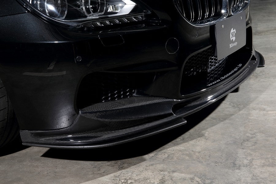 bmw f06 f12 f13 m6 3ddesign front lip spoiler under splitters carbon fiber 3
