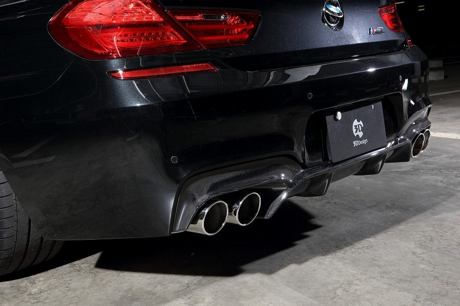 bmw f06 f12 f13 m6 3ddesign rear diffuser carbon fiber 1 3