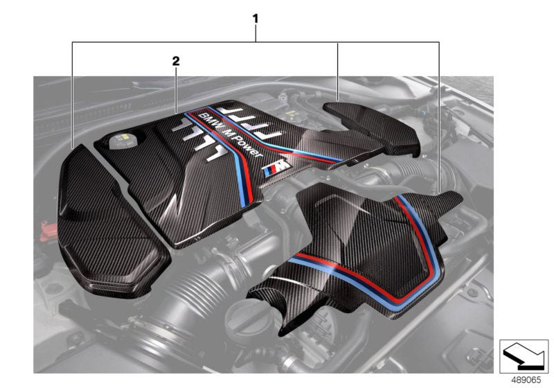 bmw m5 f90 engine cover carbon performance 11148058667