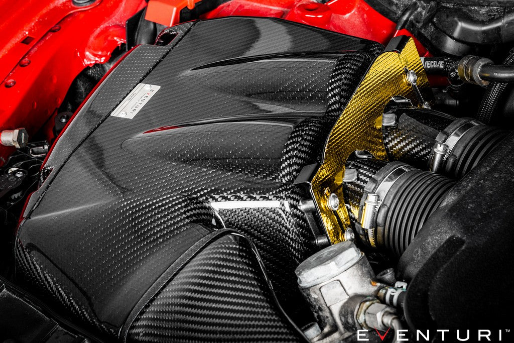 Full carbon intake for the Audi RS6 C7 with gold plating