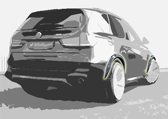 hamann bmw x5 f15 wheel arch trims