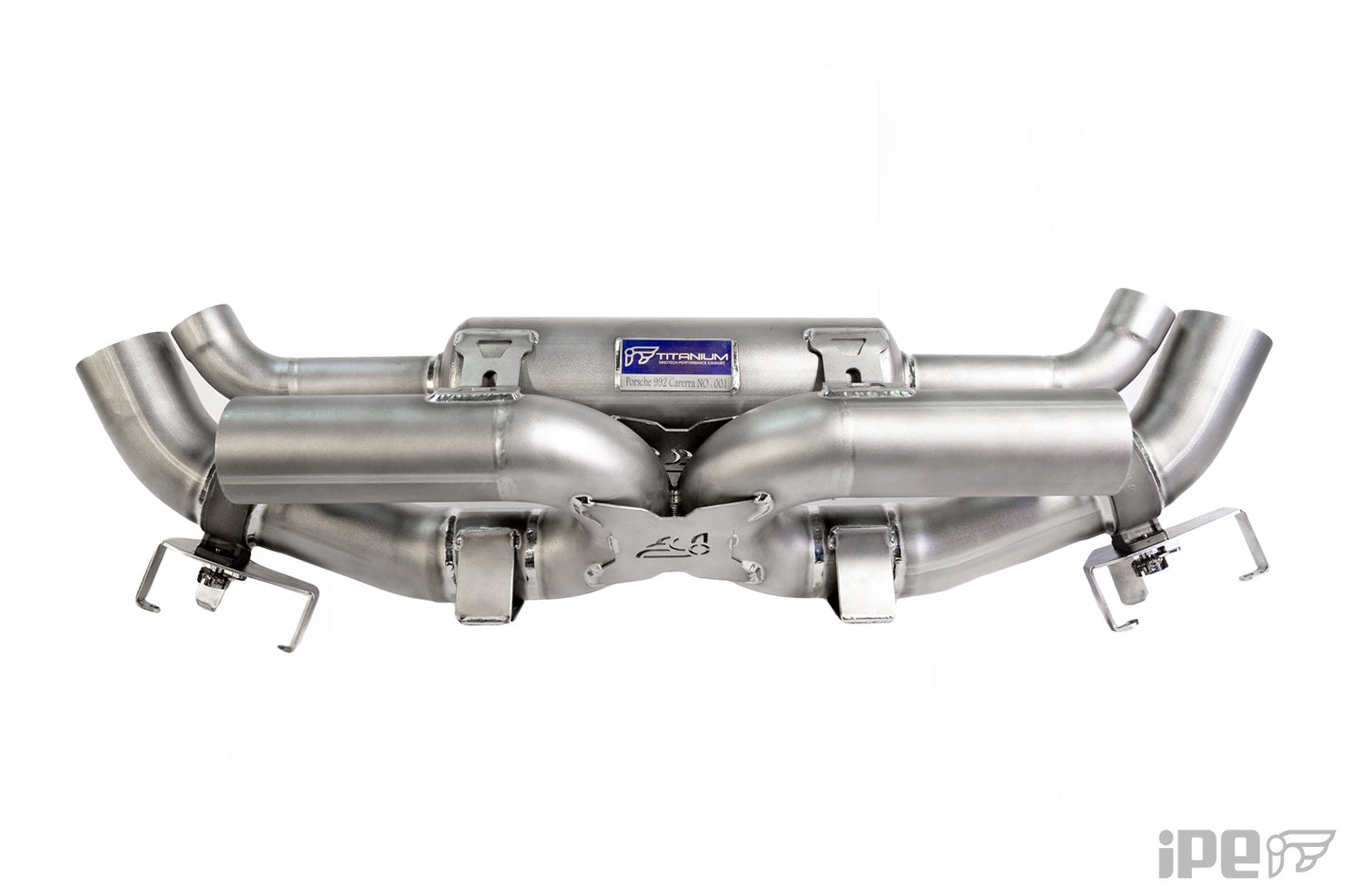 IPE Exhaust muffler Porsche 992 in titanium