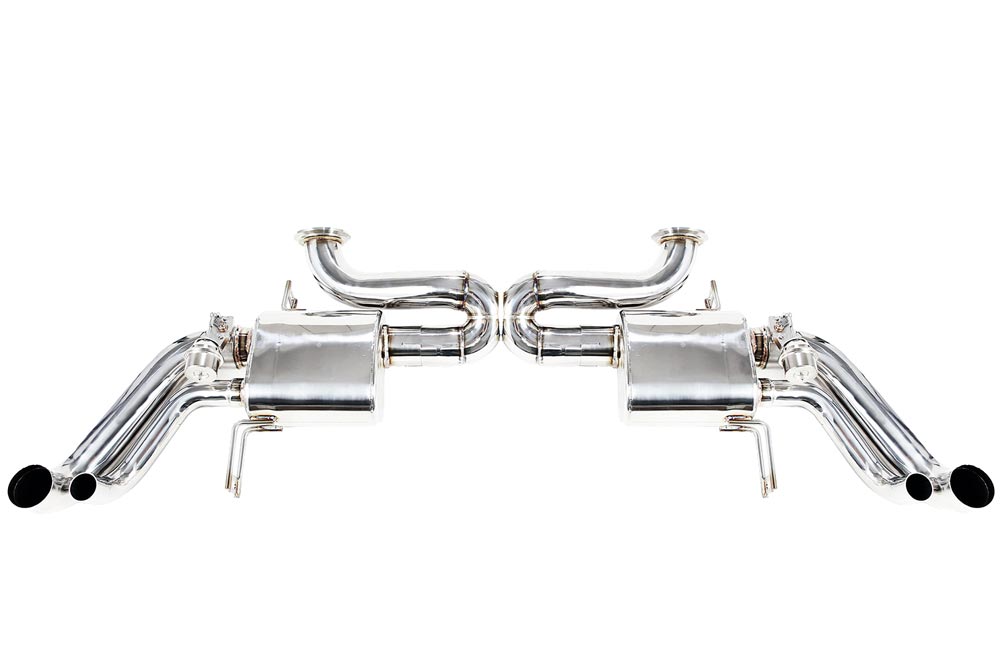 ipe innotech performance exhaust performance line audi r8 v10 2007 2013 full system 4