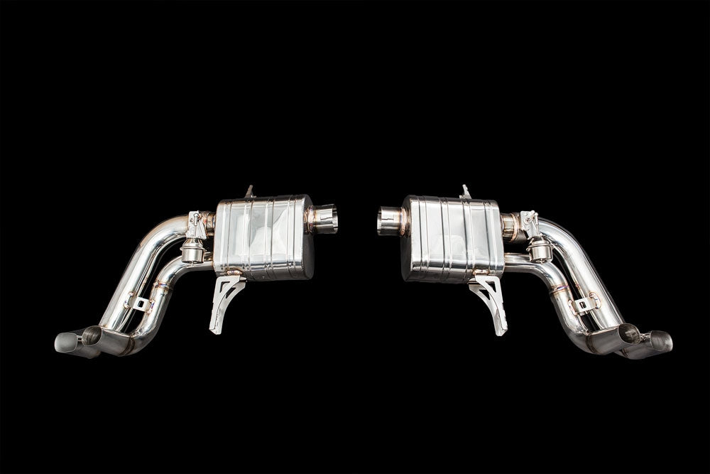 ipe innotech performance exhaust performance line audi r8 v10 plus mk2 mufflers
